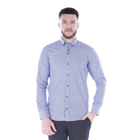 Scott & Wade Hayes Tailored Fit Shirt - Blue - jjdonnelly