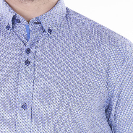 Scott & Wade Hayes Tailored Fit Shirt - Blue - jjdonnelly