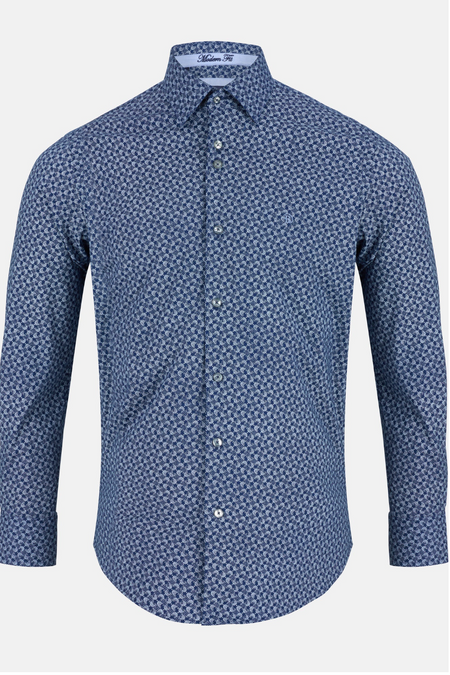 Benetti Rio Modern Fit Shirt - Navy - jjdonnelly