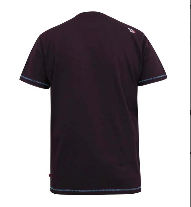 Duke Nova Printed T-Shirt - Plum - jjdonnelly