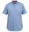 Duke Hazelwood Short Sleeve Shirt - Blue - jjdonnelly
