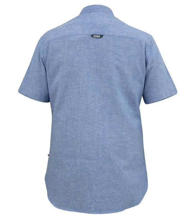 Duke Hazelwood Short Sleeve Shirt - Blue - jjdonnelly
