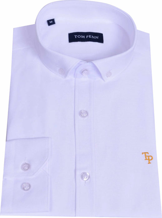 Tom Penn Oxford Shirt - White