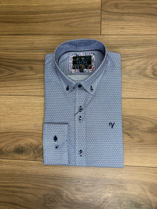 Vichi Pattern Shirt - Navy