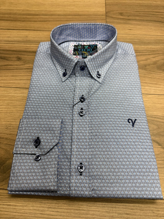 Vichi Pattern Shirt - Navy