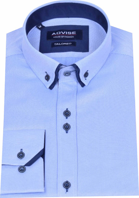 Advise Tailored Shirt - Blue - jjdonnelly