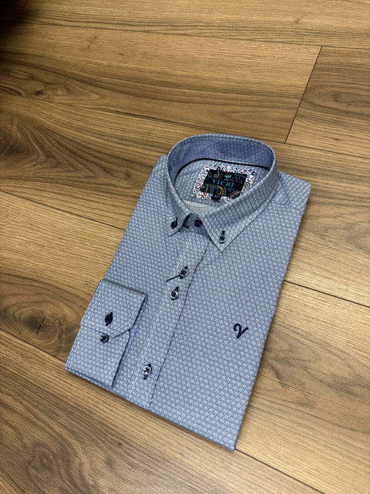 Vichi Pattern Shirt - Navy