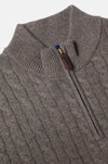 Benetti Grant 1/4 Zip - Brown - jjdonnelly