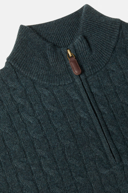 Benetti Grant 1/4 Zip - Teal - jjdonnelly