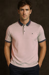 Mineral Marix Tailored Fit Polo Shirt - Burgundy - jjdonnelly