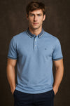 Mineral Marix Tailored Fit Polo Shirt - Indigo - jjdonnelly