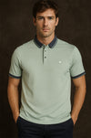 Mineral Marix Tailored Fit Polo Shirt - Green - jjdonnelly