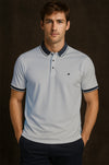 Mineral Marix Tailored Fit Polo Shirt - Sky - jjdonnelly
