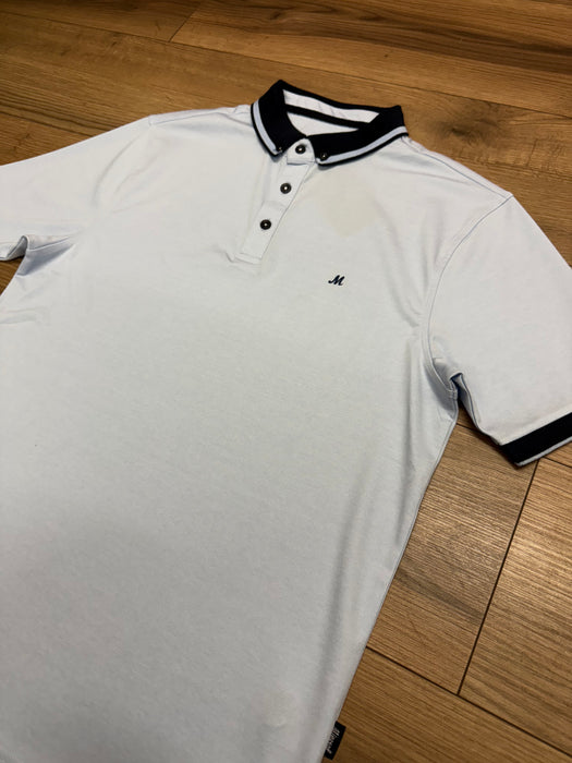 Mineral Marix Tailored Fit Polo Shirt - Sky - jjdonnelly