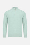 Benetti Julius 1/4 Zip Knitwear - Sage - jjdonnelly