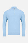 Benetti Julius 1/4 Zip Knitwear - Sky - jjdonnelly