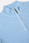 Benetti Julius 1/4 Zip Knitwear - Sky - jjdonnelly