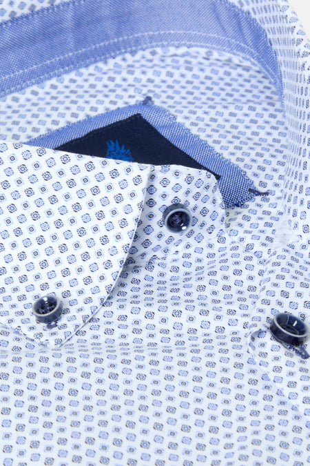 Benetti Alex Modern Fit Shirt - Blue - jjdonnelly
