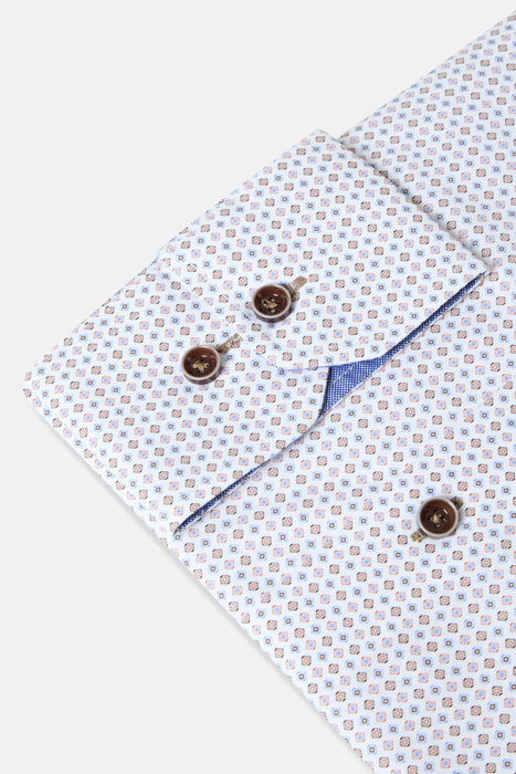 Benetti Alex Modern Fit Shirt - Rust - jjdonnelly