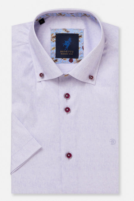 Benetti Brax Short Sleeve Shirt - Lilac - jjdonnelly