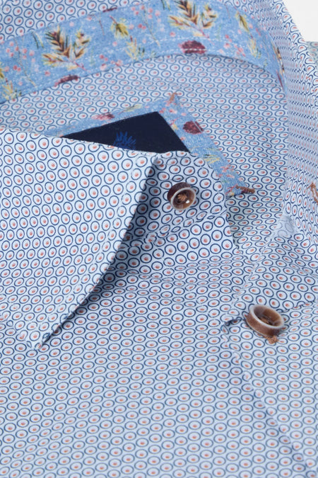Benetti Cole Modern Fit Shirt - Coffee - jjdonnelly