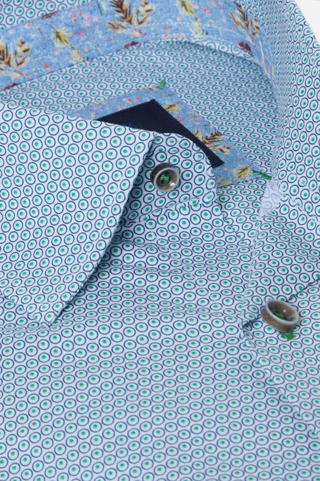 Benetti Cole Modern Fit Shirt - Green - jjdonnelly