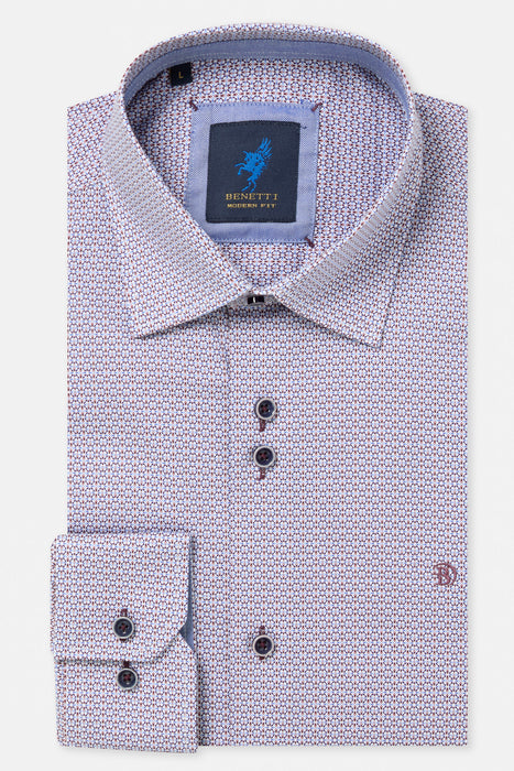 Benetti Moscow Modern Fit Shirt - Navy - jjdonnelly