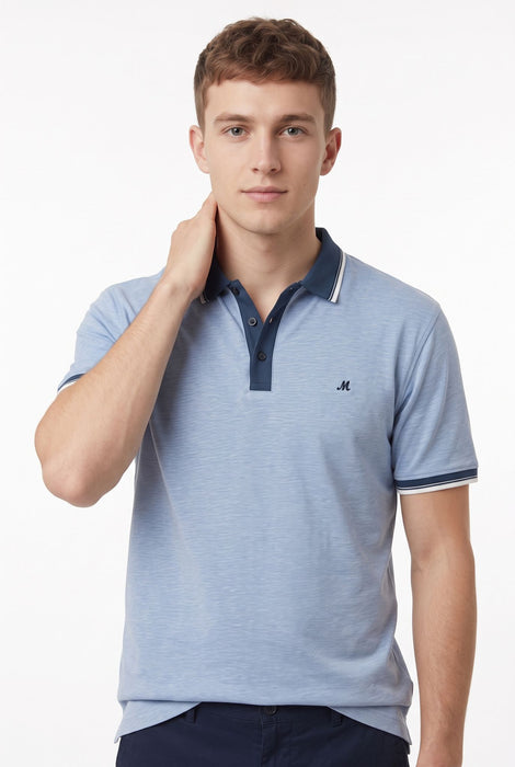 Mineral Beck Polo - Airy Blue