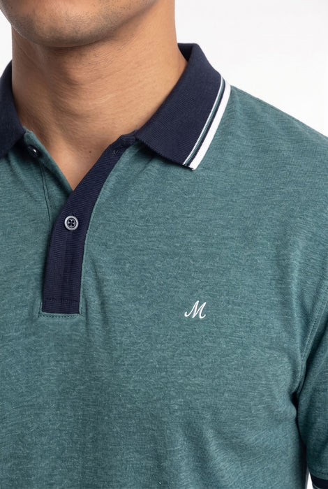 Mineral Beck Polo - Pacific Green