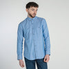 Mineral Lolland Tailored Fit Oxford Shirt - Chambray Blue - jjdonnelly