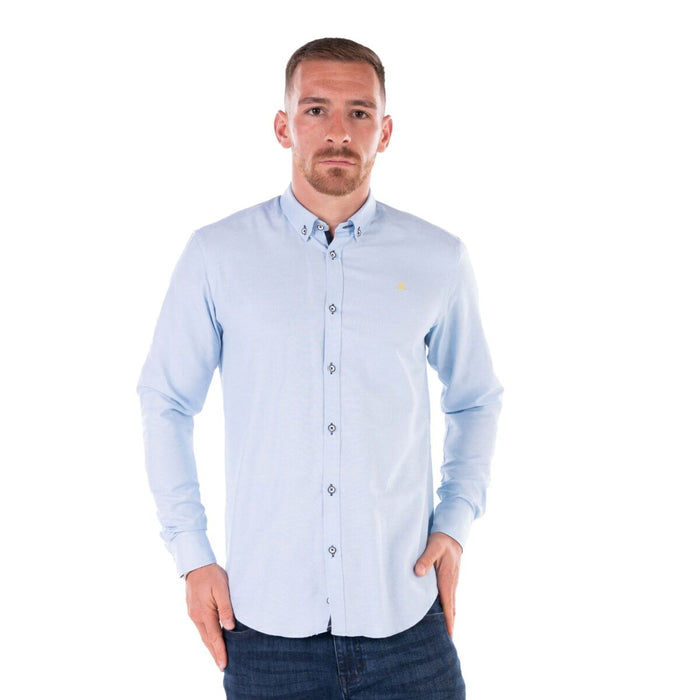 Mineral Lolland Tailored Fit Oxford Shirt - Artic Blue - jjdonnelly