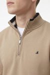 Mineral Rey 1/4 Zip - Light Stone - jjdonnelly