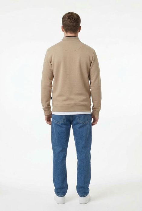 Mineral Rey 1/4 Zip - Light Stone - jjdonnelly
