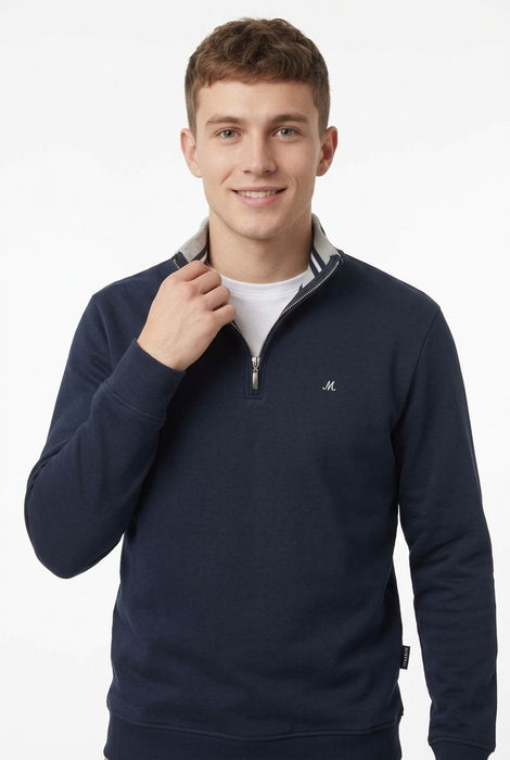 Mineral Rey 1/4 Zip - Navy - jjdonnelly