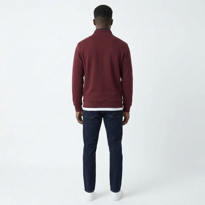 Mineral Rey 1/4 Zip - Dark Burgundy - jjdonnelly