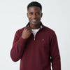 Mineral Rey 1/4 Zip - Dark Burgundy - jjdonnelly