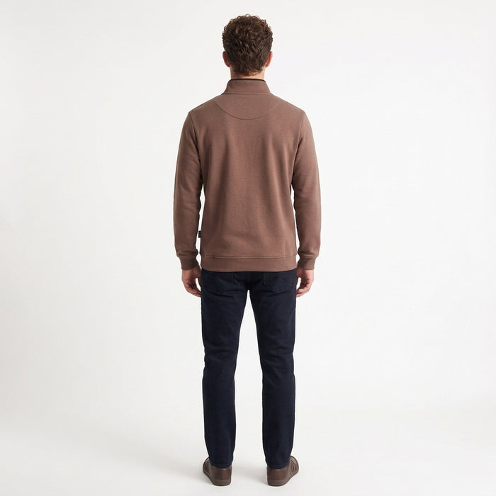 Mineral Rey 1/4 Zip - Mocha - jjdonnelly