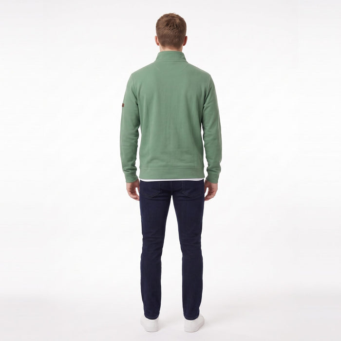 Mineral Brendan Waffle 1/4 Zip - Green