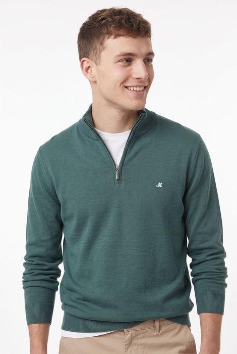 Mineral Altis 1/4 Zip Knitwear - Seamoss