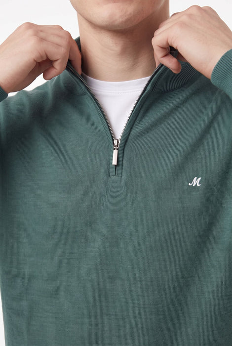 Mineral Altis 1/4 Zip Knitwear - Seamoss