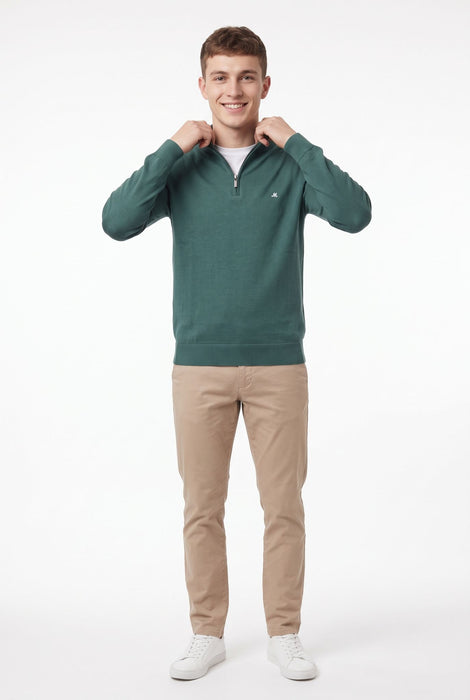 Mineral Altis 1/4 Zip Knitwear - Seamoss