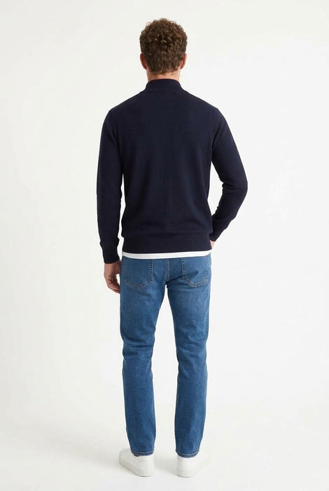 Mineral Altis 1/4 Zip Knitwear - Navy