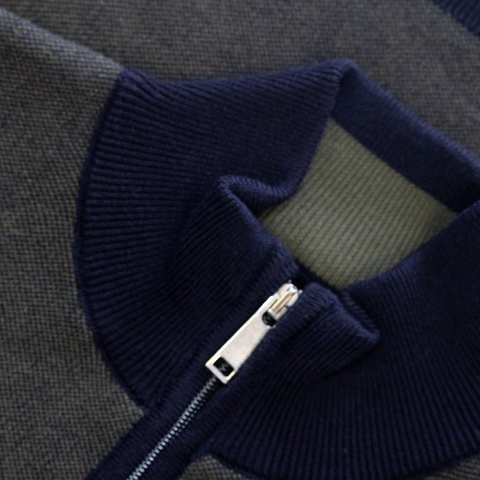 Mineral River 1/4 Zip Knitwear - Forest Green