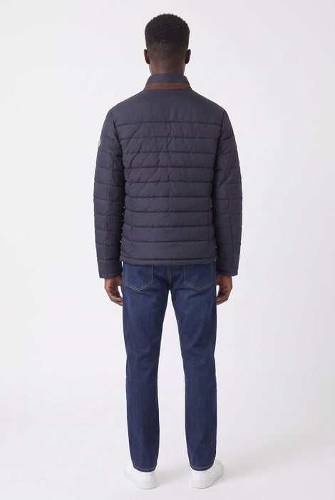 Mineral Samoa Quilted Jacket - Navy - jjdonnelly