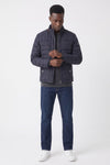Mineral Samoa Quilted Jacket - Navy - jjdonnelly
