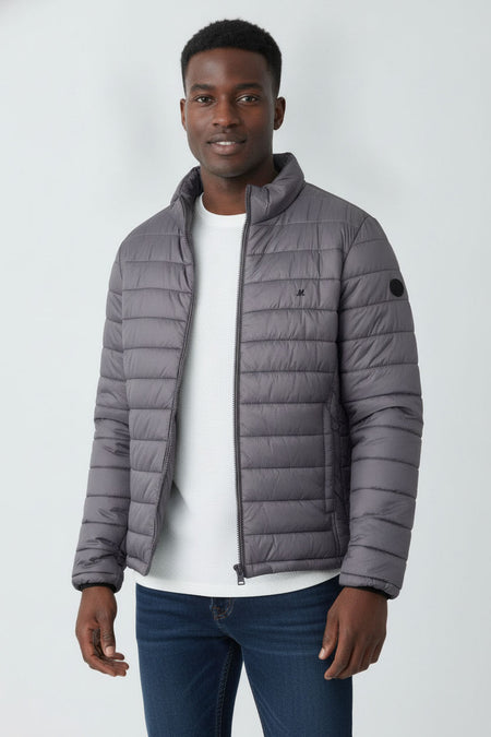 Mineral Vista Padded Jacket - Grey - jjdonnelly