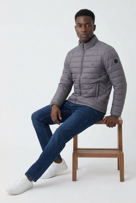 Mineral Vista Padded Jacket - Grey - jjdonnelly
