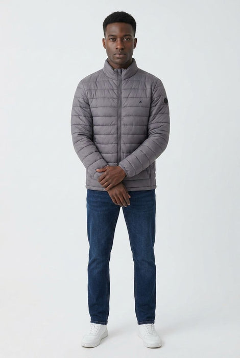 Mineral Vista Padded Jacket - Grey - jjdonnelly