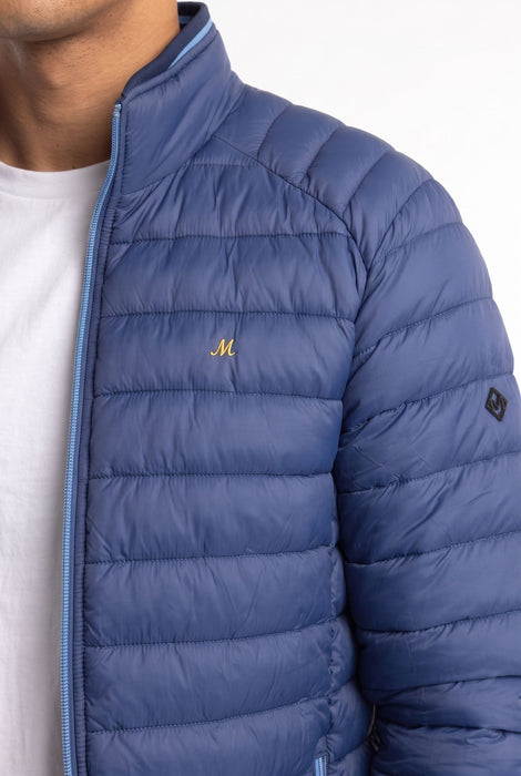 Mineral Ticket Puffer Jacket - Dark Denim - jjdonnelly