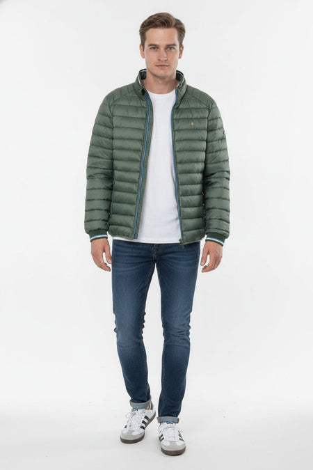 Mineral Ticket Puffer Jacket- Pacific Green - jjdonnelly